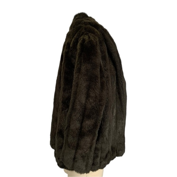 Vintage Orleon De Paris Faux Fur Coat Size Small - Picture 2 of 11